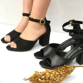 خرید کفش مجلسی پاشنه دار زنانه جنس جرم مشکی