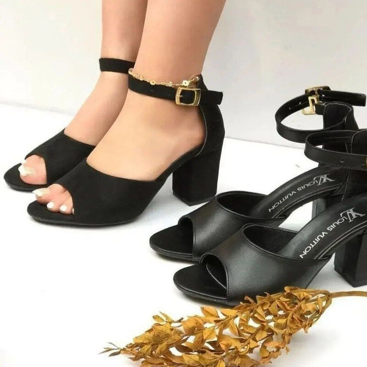 خرید کفش مجلسی پاشنه دار زنانه جنس جرم مشکی