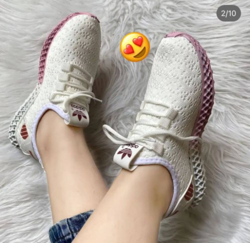 خرید کتونی ادیداس بافتی زنانه سفید