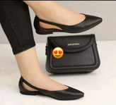 خرید کالج زنانه نوک تیز مشکی بغل باز