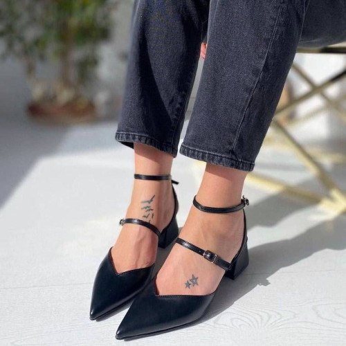 صندل زنانه دخترانه مجلسی قیمت عالی روباز مشکی مدل هلما