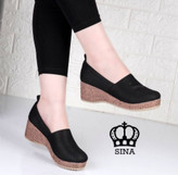 خرید کفش زنانه لژدار زیره پیو زیره کرم