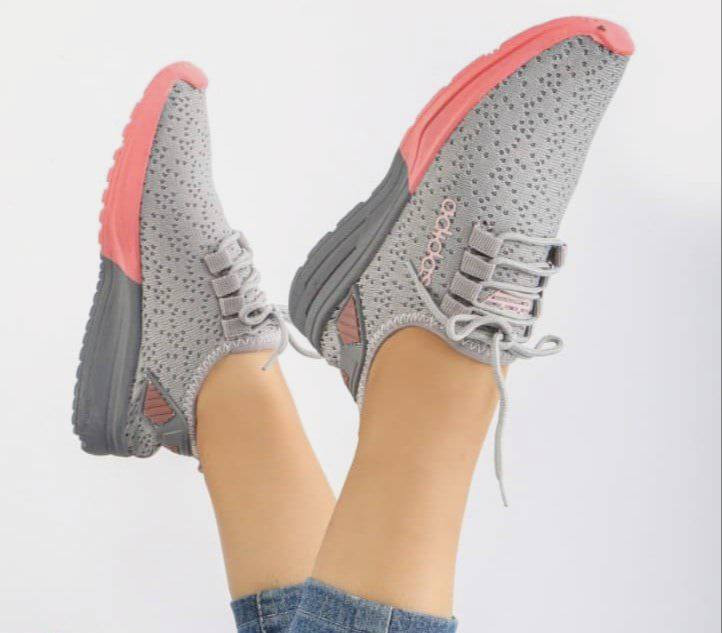 کتونی زنانه دخترانه آدیداس دخترانه طوسی زیره پیو قیمت عالی و به صرفه