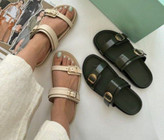 صندل زنانه دوسگک کرم رنگ