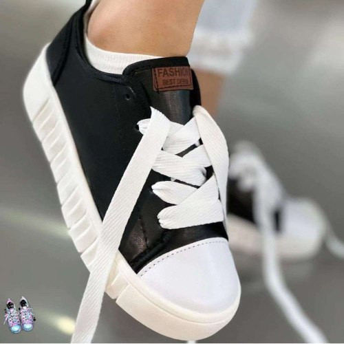 خرید کتونی زنانه ارزان قیمت بندی ونس مشکی