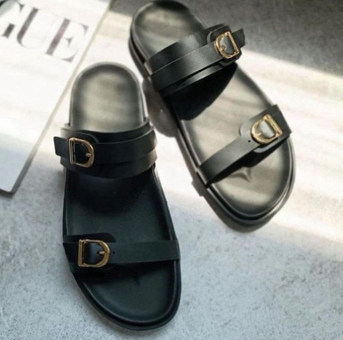 خرید صندل سگک دار بندی مشکی زنانه