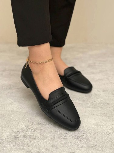 کالج زنانه مشکی نوک تیر راحت مشکی دخترانه