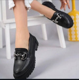 خرید کفش کالج زنانه مشکی لژدار از تهران