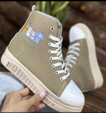 کتونی ساقدار دخترانه نسکافه ای