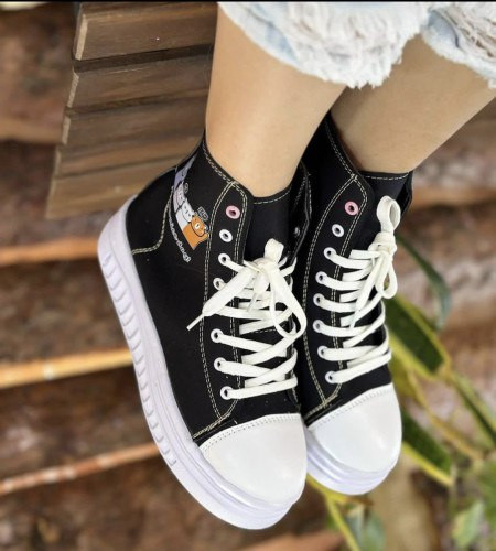 کفش زنانه ونس ساقدار مشکی