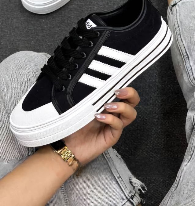 کفش ونس زنانه سه خط آدیداس مشکی