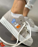 خرید کتونی دخترانه ونس کت طوسی