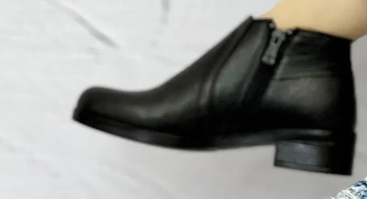 کفش نیم بوت زنانه بغل زیپ