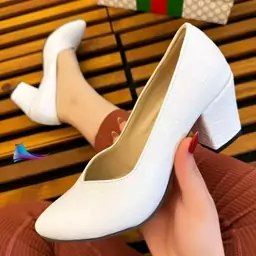 کفش پاشنه بلند سفید