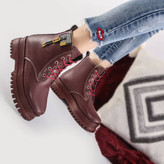 خرید نیم بوت زرشکی قبمت مناسب