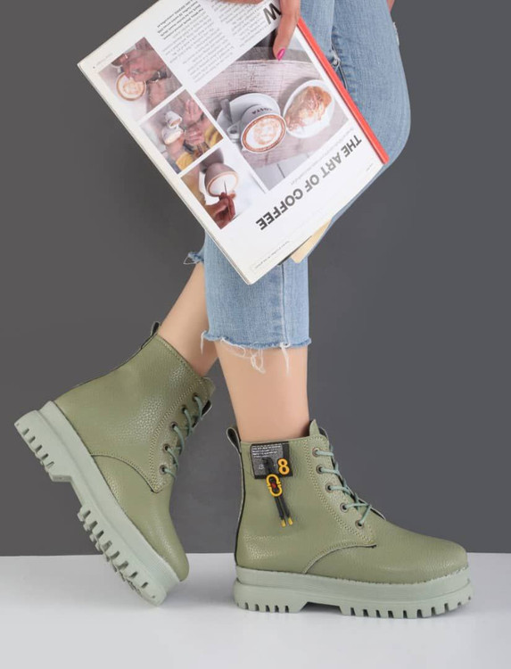 نیم بوت سبز دخترانه