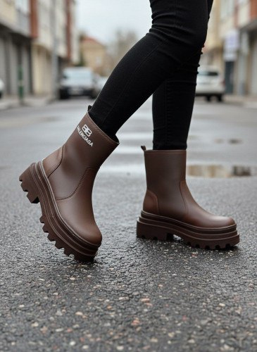 بوت قهوهای زنانه طبی مدل بالنسیا بسیار با کیفیت